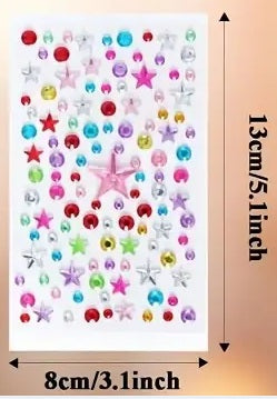 Crystal Diamond Stickers for Kids – Sparkling Crafting Gems (Pack of Assorted Designs)